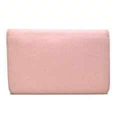 Louis Vuitton Shoulder Caviar Wallet Pink Bag Skin Mark Coco Chain